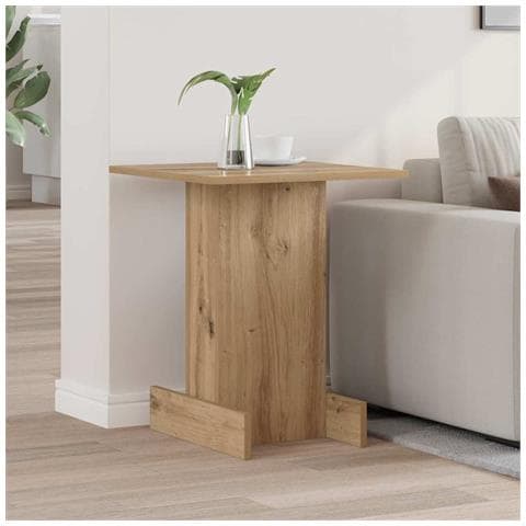 Tavolino Rovere artigianale 44,5 x 45 x 55 cm Legno multistrato - Foto 2