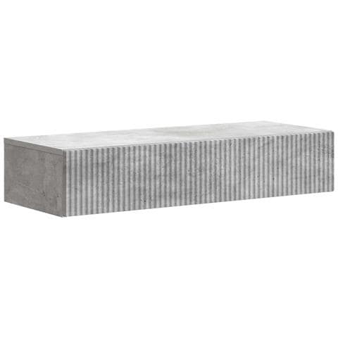 Tavolino da Parete Laterale Grigio Cemento 87,5 x 34,5 x 17 cm - Foto 1