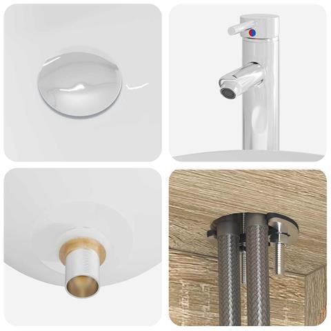 Set di mobili per il bagno 2 pcs Rovere Sonoma - Foto 2