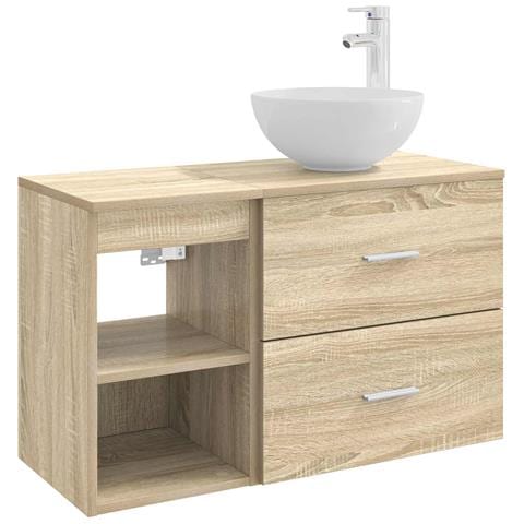 Set di mobili per il bagno 2 pcs Rovere Sonoma - Foto 1