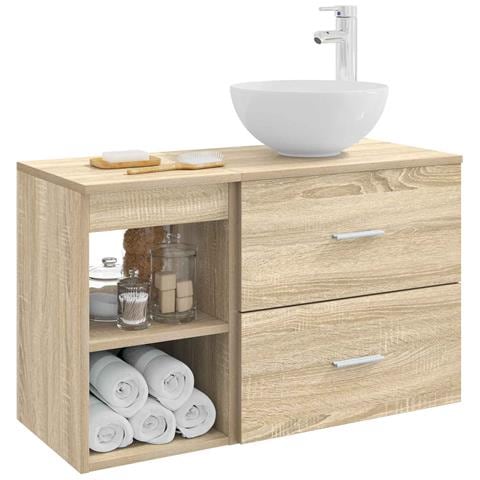 Set di mobili per il bagno 2 pcs Rovere Sonoma - Foto 8
