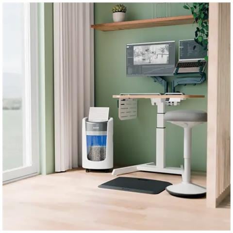 IQ OptiMax Home Office 225 distruggi documenti Taglio a frammenti 22,3 cm Bianco, Grigio - Foto 4
