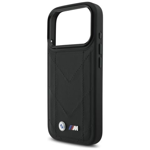 Custodia Per Iphone 17 Pro In Pelle Nera Magsafe Bmw M - Foto 6