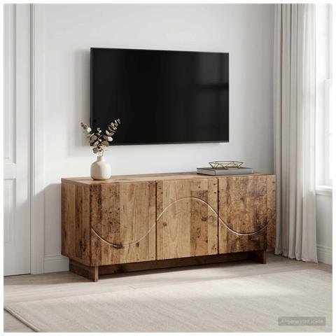 Supporto TV 90 x 34.5 x 40 cm Legno antico Legno ingegnerizzato - Foto 2