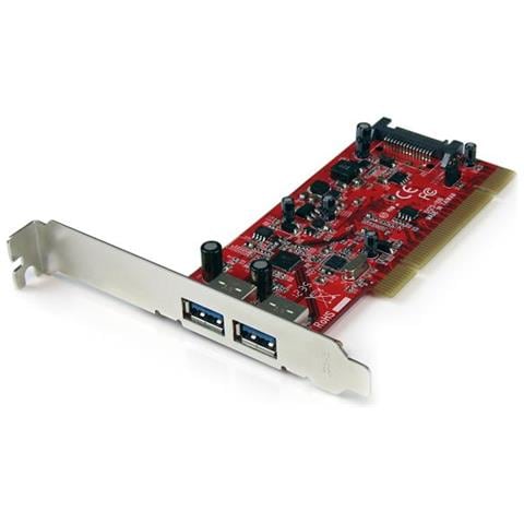 Scheda Pci con 2 porte USB 3.0 SuperSpeed con alimentazione SATA - Foto 1