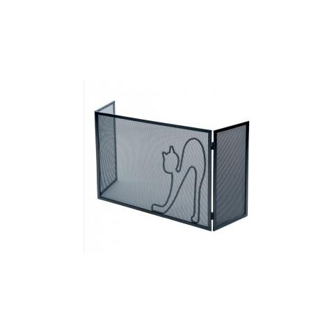 Parascintille Quadrato Fire Vida Roxby Nero - Schermo Parafuoco Moderno Per Camini A Legna E Carbone