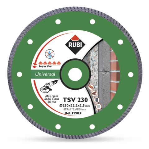 Disco Diamantato Universale 230 Mm Turbo - Foto 1