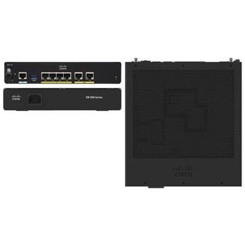Cisco C921-4P switch di rete Gestito Nero - Foto 1