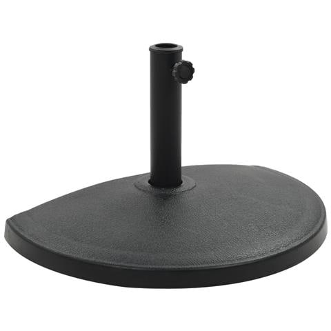 Base Per Parasole Semicircolare In Poliresina 15 Kg Nero - Foto 1