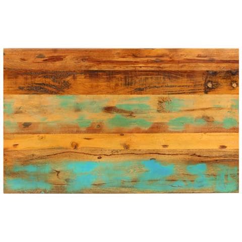 Tavolino Da Caffè 100x60x35 Cm Legno Massello Di Recupero - Foto 10