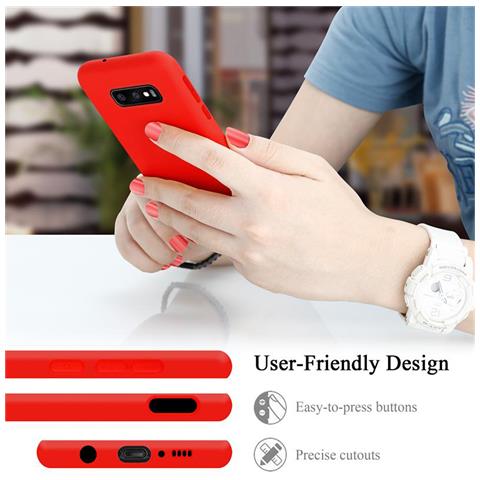 Cadorabo Custodia Compatibile Con Samsung Galaxy S10e In Liquid Rosso - Coperchio Protettivo In Silicone Tpu Flessibile - Foto 10
