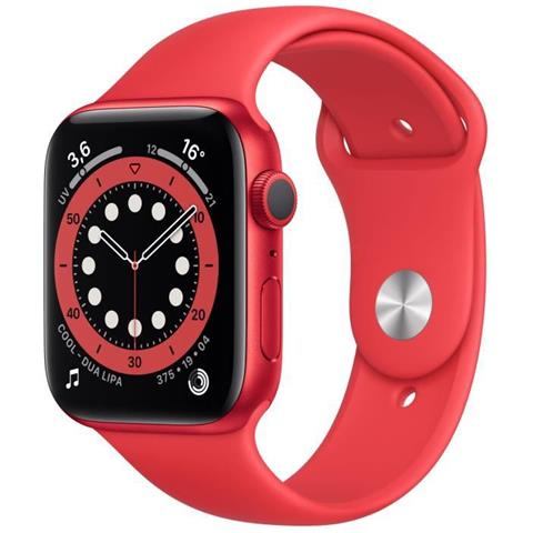 APPLE - Watch Series 6 Gps, Cassa In Alluminio Da 44 Mm Prodotto (rosso)  Con Cinturino Sportivo Prodotto (rosso) - ePRICE