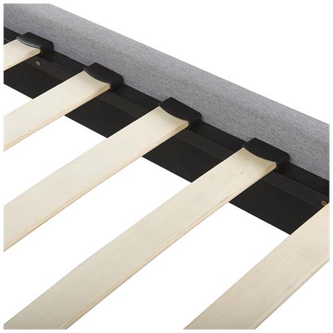 Letto Una Piazza E Mezza 140 X 200 Cm Grigio Chiaro Poitiers - Foto 16