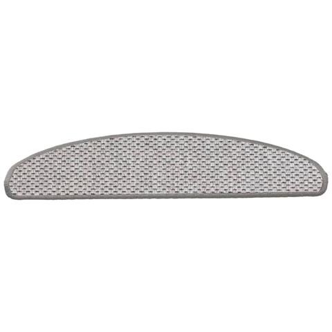 Tappeti Autoadesivi Scale Aspetto Sisal 15 pz 65x21x4cm Platino - Foto 2