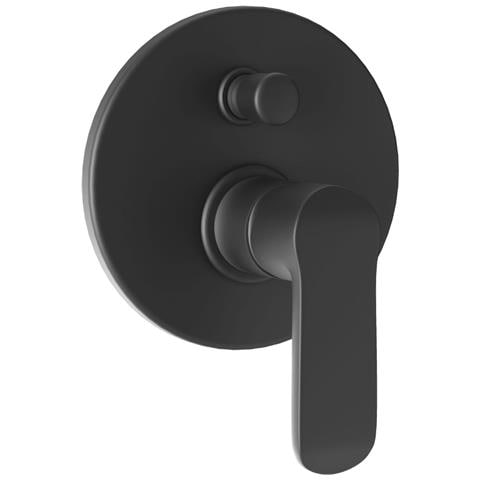 Miscelatore Doccia Parete Puma Incasso Con Deviatore Ottone Colore Nero Opaco - Foto 2