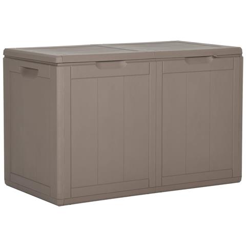 Baule Da Giardino 180 L Marrone In Rattan Pp - Foto 1