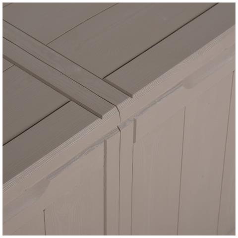 Baule Da Giardino 180 L Marrone In Rattan Pp - Foto 9