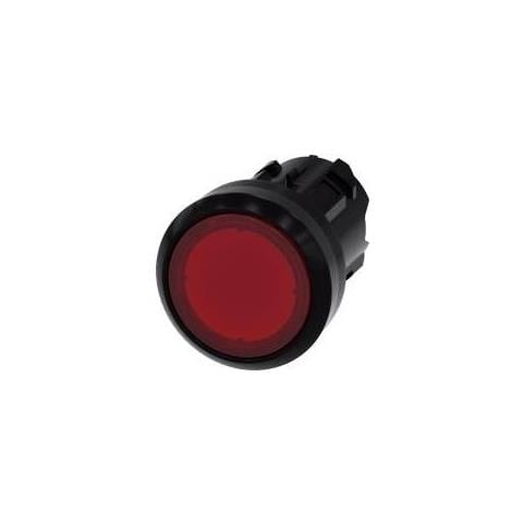 Drucktaster Bettiger Flach, Frontring Kunststoff Rot Sirius Act 3su1001-0ab20-0aa0 1 St. (3su1001-0ab20-0aa0) - Foto 1