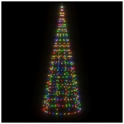 Illuminazione Albero di Natale su Pennone 550LED Colorato 300cm - Foto 2