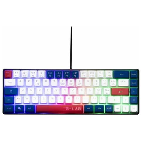 Tastiera USB 3760162067675 per Gaming (Layout Francese) Colore Blu - Foto 1