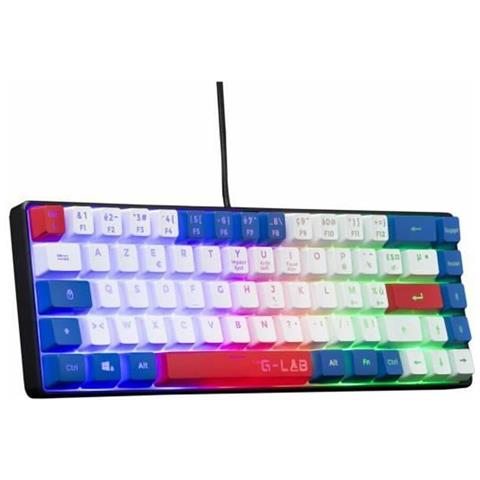 Tastiera USB 3760162067675 per Gaming (Layout Francese) Colore Blu - Foto 4