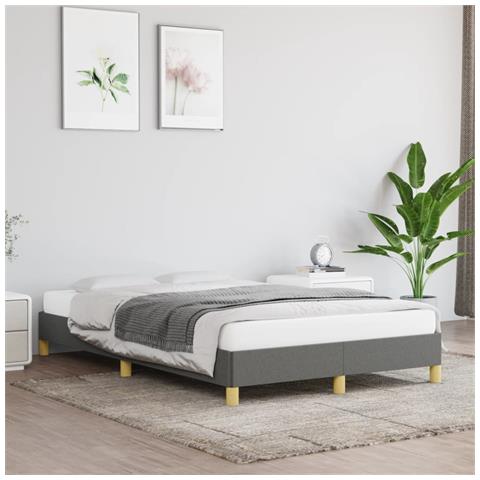 Giroletto Grigio Scuro 120x190 Cm In Tessuto - Foto 3