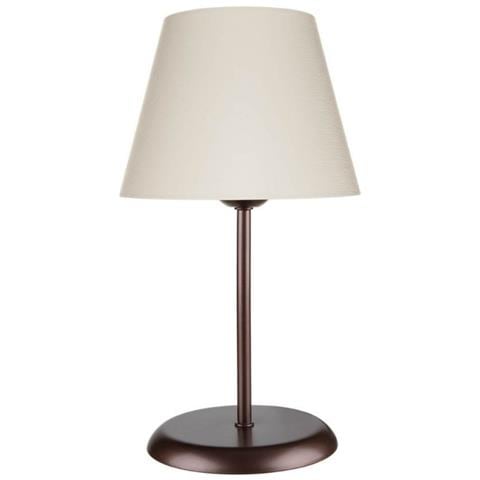 Lampada Da Tavolo Elva Asz1050 In Metallo E Paralume Tessuto - Foto 1