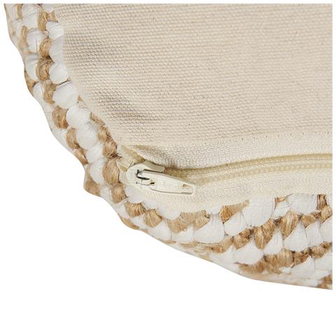 Pouf Maski Tessuto Beige - Foto 6