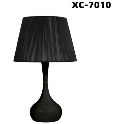 Trade Shop - Lampada Da Tavolo Scrivania Con Base Sferica Nera E27 Design Moderno Xc-7010 - Foto 1
