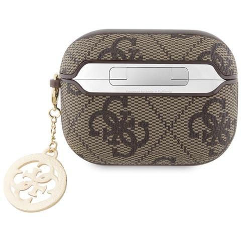 Cover Per Airpods Pro 4g Script Con Charm Brillante Ornato Da Strass, Marrone - Foto 2