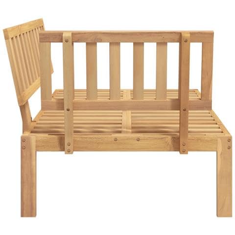Divano Angolare Da Giardino Pallet In Legno Massello Di Acacia - Foto 8