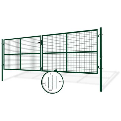 Confezione Cancello Battente In Rete Olga 400b130 + Cancello Verde Da 1 M - Foto 2