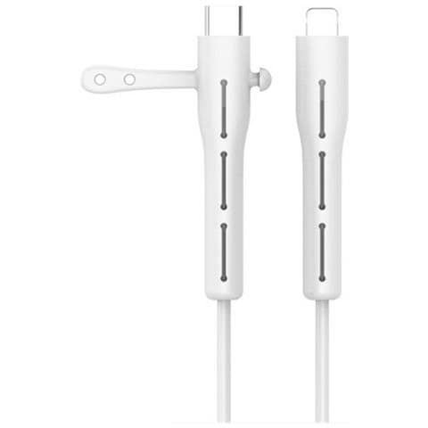 Proteggi Cavo Caricabatterie, Spirale Proteggi Cavo Compatibile Con Iphone 18w / 20w White - Foto 1