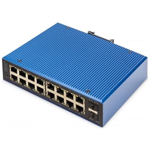 Dn-651159 Switch Di Rete Gestito L2 Gigabit Ethernet (10/100/1000) Supporto Power Over Ethernet (poe) Nero, Blu - Foto 1