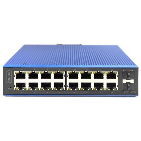 Dn-651159 Switch Di Rete Gestito L2 Gigabit Ethernet (10/100/1000) Supporto Power Over Ethernet (poe) Nero, Blu - Foto 2