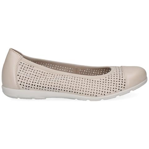 Cream Perlato Casual Closed Ballerinas Ballerine Pelle Scarpe Donna Beige Eu 36, 9-22151-42-140 - Foto 2
