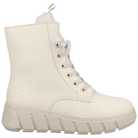 Beige Casual Closed Ladies Mid Height Boots Stivaletti Pelle Scarpe Donna Beige Eu 37, Y3501-60 - Foto 3