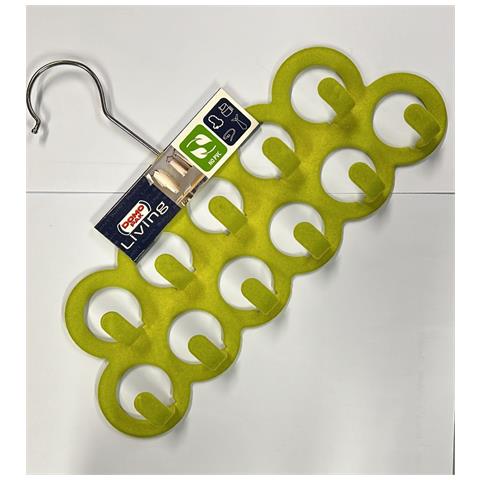 Gruccia Appendi Accessori, Antiscivolo- 30,5cm Colori Verde Mela E Marrone - Foto 1