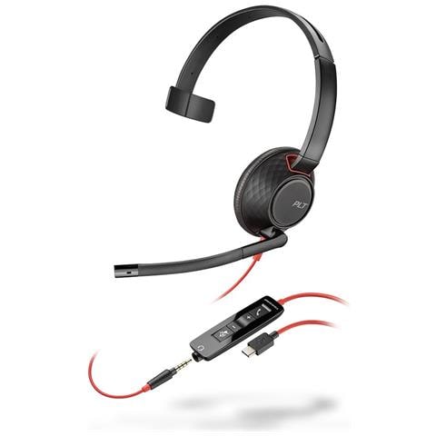 Blackwire 5210 Auricolare Cablato Ufficio USB-C Nero - Foto 1