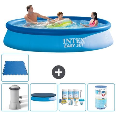 Piscina Fuori Terra - In Giro - 366x76 Cm - Blu - Include Accessori Coordinati A988 - Foto 1