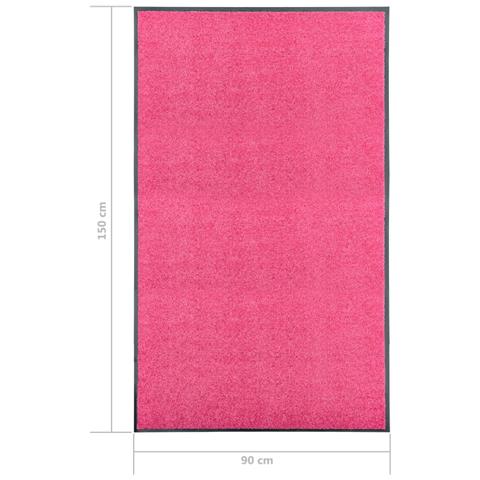 Lusso Casadino -  Zerbino Lavabile Rosa 90x150 Cm - Foto 6