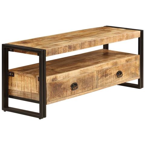 Mobile Porta Tv 120x35x45 Cm Legno Massello Di Mango - Foto 1