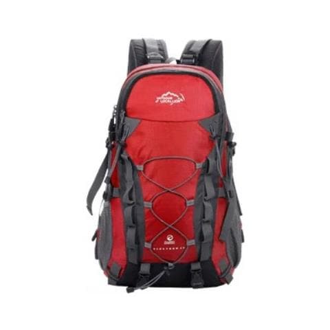 Zaino da Trekking Impermeabile Multiuso 40 Litri 50x32x15 cm Rosso - Foto 2