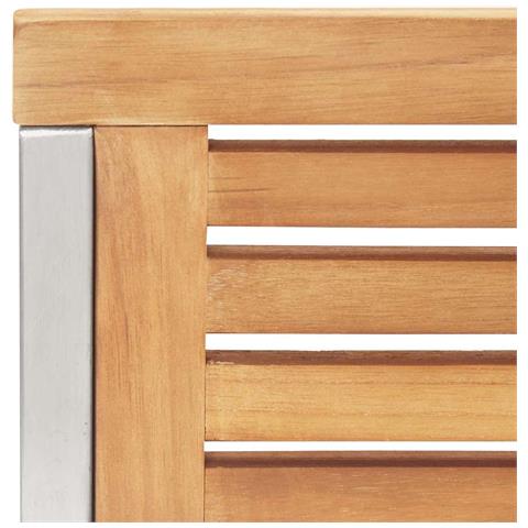 Set da pranzo da giardino  7 pezzi in legno massello di teak, Tavolo da pranzo all'aperto  150x90x75 cm in legno massello di teak - Foto 9