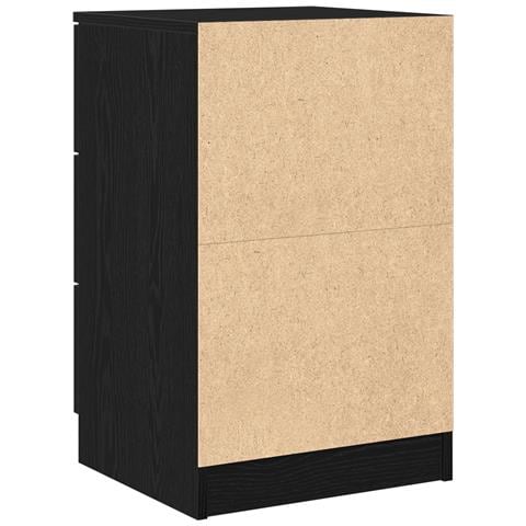 Comodini 2 pezzi Nero Rovere 40x65x65 cm Realizzati in Legno Ingegnerizzato - Foto 9