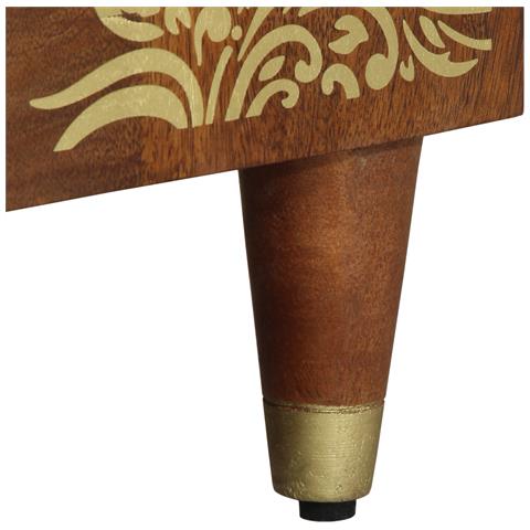 Mobile lavabo da bagno Marrone miele con dettagli dorati - Foto 9