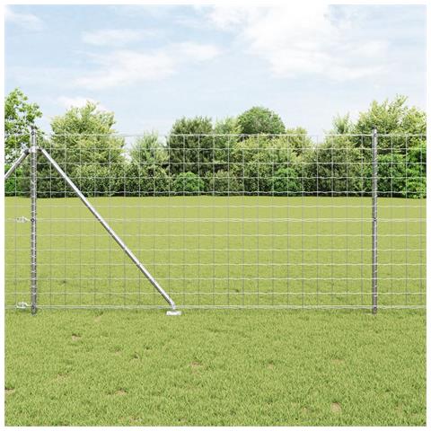 Recinzione Euro con 7 Picchetti Spike 1x10 m Acciaio Galvanizzato - Foto 2