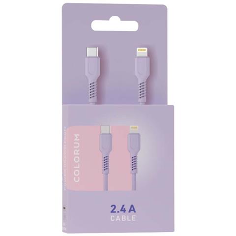 Cavo Di Ricarica E Sincronizzazione Usb-c A Lightning Da 2,4 A, 27 W, 1,8 M, Viola - Foto 5