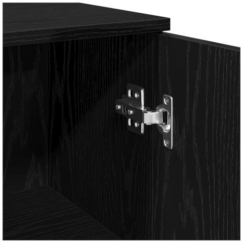 Mobile da bagno  Nero Rovere 30x30x190 cm Legno ingegnerizzato - Foto 9