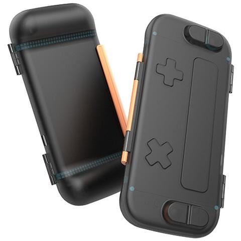Custodia Protettiva A Croce Per Nintendo Switch 2 - Guscio In Cristallo Nero, Antiurto E Antigraffio - Foto 1